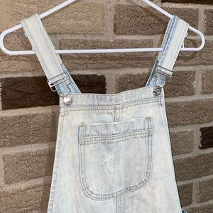 Large sized denim mini dress